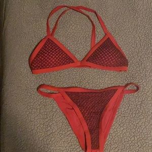 Red Crochet Bikini